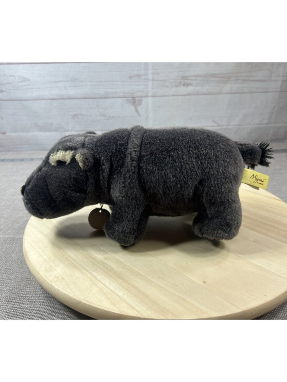 Miyoni by Aurora Hippo 11" Long Plush Hippopotamus Stuffed Animal Toy with Tag